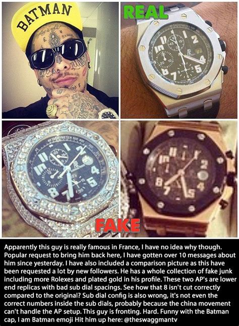 rapper fake watches